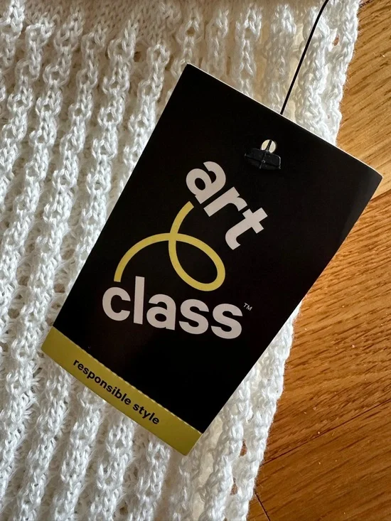 art class Cream Crochet Knit Beach Pants NWT - Picture 3 of 4